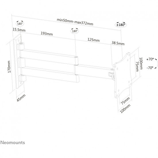 TV SET ACC WALL MOUNT 10-24