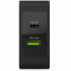 Green Cell Charger 45W 2-Port USB-C/USB3.0 QC3.0 inkl. 2m USB-C Kabel Schwarz