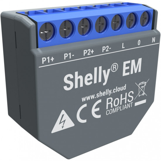 Home Shelly Relais inchEMinch WLAN Stromz hler 2x 120A Ohne Klemmen Messfunktion