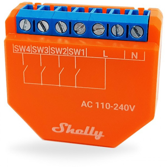 Home Shelly Relais inchPlus i4inch WLAN Szenenaktivierer BT Unterputz