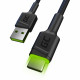 KAB USB USB-C (ST-ST) 1,2m Green Cell Backlight Green LED Black