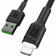 USB Lightning (ST-ST) 2m Green Cell Backlight White LED Black