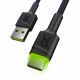 KAB USB USB-C (ST - ST) 2m Green Cell Backlight Green LED Black