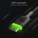 KAB USB USB-C (ST - ST) 2m Green Cell Backlight Green LED Black