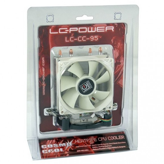 K Cooler Multi LC-Power LC-CC-95 Tower | FMx,AM3/4/5,115x; 1200, 1700 TDP 130W