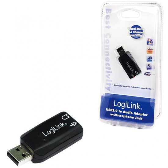 Soundkarte USB 2.0 LogiLink Audioadapter 3D effect