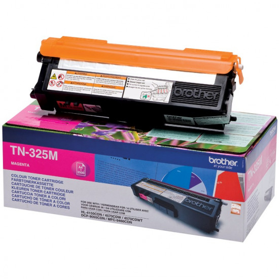 TON Brother Toner TN-325M Magenta bis zu 3.500 Seiten nach ISO 19798