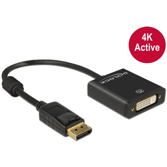 Adapter Displayport DVI 24+5 (ST-BU) DeLOCK Black