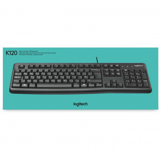 Logitech K120 USB Black US - Keyboard layout might be German