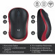 Logitech M185 Wireless red