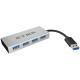 HUB 4Port ICY BOX 4xUSB3.0 Aluminium passiv Silver/Grey