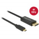 KAB USB-C DisplayPort (ST-ST) 2m 4K 60Hz DeLOCK Black
