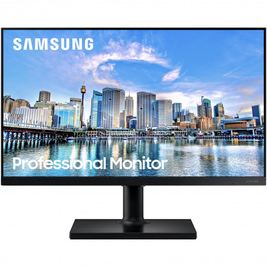 61cm/24'' (1920x1080) Samsung LF24T450FQR 16:9 5ms USB 2xHDMI DisplayPort VESA Pivot Full HD Black