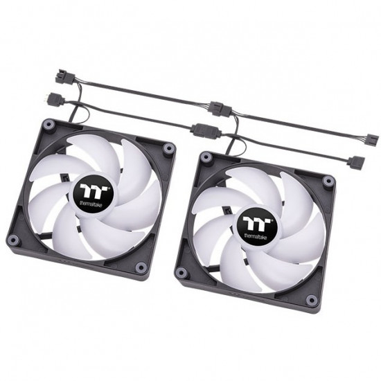 120mm Thermaltake CT120 PC Cooling Fan 500-2000rpm - 2Pack