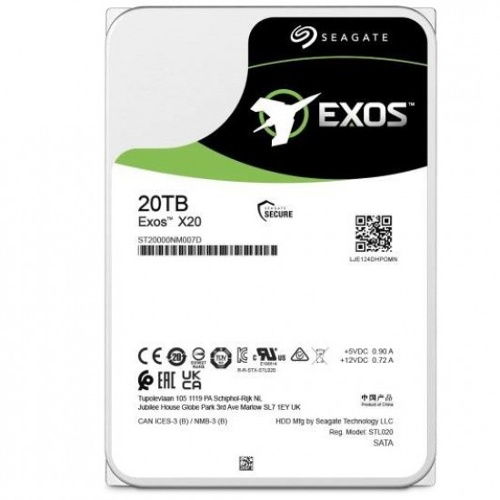 20TB Seagate EXOS X20 ST20000NM007D 7200RPM 256MB*