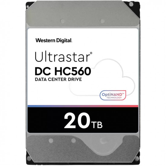 HDD|WESTERN DIGITAL ULTRASTAR|Ultrastar DC HC560|WUH722020BLE6L4|20TB|SATA|512 MB|7200 rpm|3,5