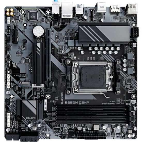 Mainboard|GIGABYTE|AMD B650|SAM5|Micro-ATX|Memory DDR5|Memory slots 4|1xPCI-Express 3.0 1x|1xPCI-Express 4.0 16x|2xM.2|1xHDMI|2xDisplayPort|2xUSB 2.0|3xUSB 3.2|1xUSB-C|1xPS/2|1xRJ45|3xAudio port|B650MD3HP