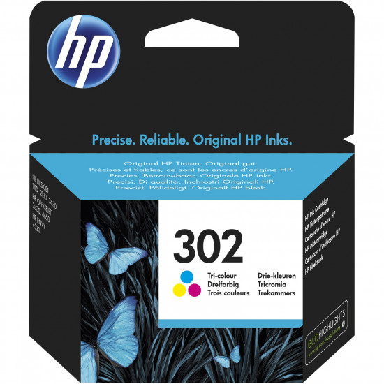 TIN HP Tinte 302 F6U65AE Color (Cyan/Magenta/Gelb)