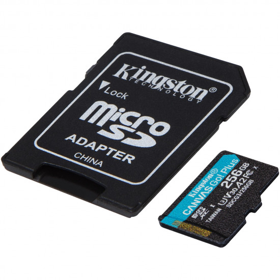 256GB Kingston Canvas Go! Plus microSDXC 170MB/s +Adapter