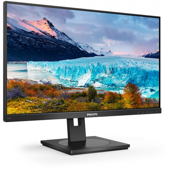 61cm/24'' (1920x1080) Philips S-Line 242S1AE 16:9 4ms HDMI DVI VGA DisplayPort VESA Pivot Speaker Full HD Black