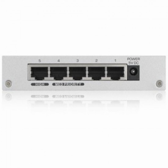 ZYXEL GS-105B V3 5-PORT DESKTOP GIGABIT ETHERNET SWITCH - METAL HOUSING