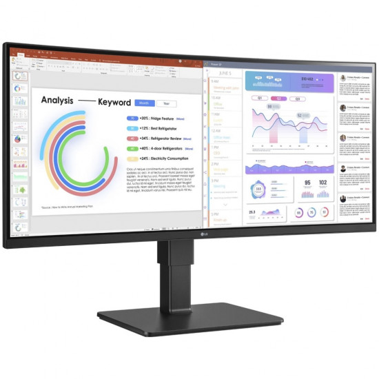 86,72cm/34'' (3440x1440) LG UltraWide 34BQ77QB-B 21:9 5ms 2xHDMI DisplayPort USB-C VESA Speaker UWQHD