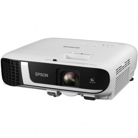 (1920x1080) Epson EB-FH52 4000-Lumen 16:9 VGA 2xHDMI USB composite Video Speaker Full HD White