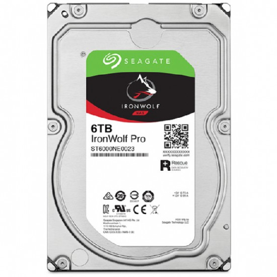 HDD|SEAGATE|IronWolf Pro|6TB|SATA|256 MB|7200 rpm|3,5