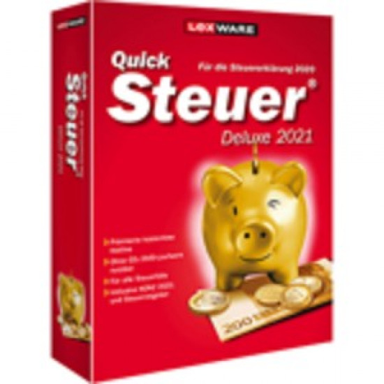 Lexware QuickSteuer Deluxe 2021 - 1 Device, ESD-Download ESD