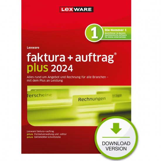 Lexware Faktura+Auftrag Plus 2024 - 1 Device, 1 Year - ESD-Download ESD