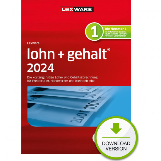 Lexware Lohn+Gehalt 2024 - 1 Device, ABO - ESD-Download ESD