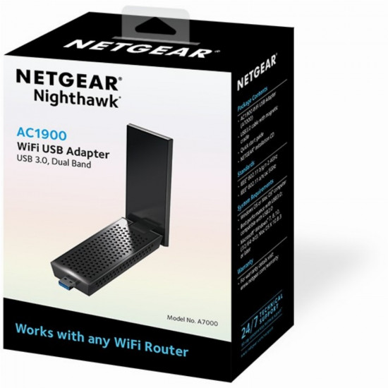 Adapter Nighthawk A7000 WiFi USB 3.0 AC1900 Dual