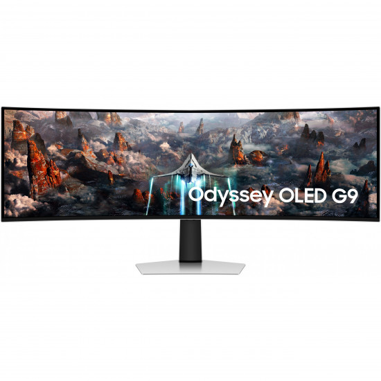 124cm/49inch (5120x1440) Samsung Odyssey G9 S49CG934SU Curved OLED DualQuadHD 240Hz DisplayHDR400 0,03ms DP MicroHDMI HDMI Speaker Silver