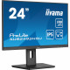 61cm/24inch (1920x1080) Iiyama ProLite XUB2493HSU-B6 16:9 FHD IPS 100Hz 1ms HDMI DP Pivot Vesa Speaker Black