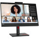 61cm/24inch (1920x1080) Lenovo ThinkVision T24mv-30 16:9 FHD IPS 75Hz 4ms HDMI DP USB-C Speaker Black