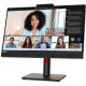 61cm/24inch (1920x1080) Lenovo ThinkVision T24mv-30 16:9 FHD IPS 75Hz 4ms HDMI DP USB-C Speaker Black