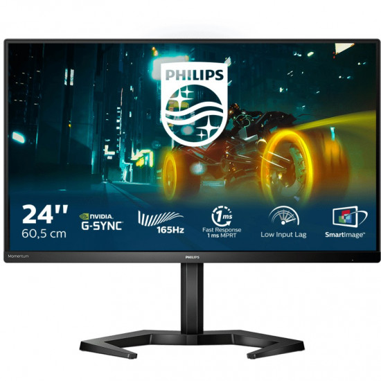 61cm/24inch (1920x1080) Philips Momentum 3000 24M1N3200ZA 16:9 FHD IPS 165Hz 1ms 2xHDMI DP Speaker Pivot Black