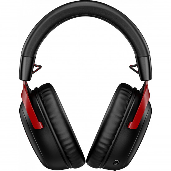 HP HyperX Cloud III Wireless Gaming Funk-Headset/7.1 Sound/DTS Headphone:X/Spatial Sound/Over-Ear - schwarz/rot