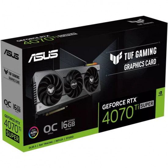 RTX 4070 Ti Super 16GB ASUS TUF Gaming OC GDDR6X 3Fan TUF-RTX4070TIS-O16G-GAMING