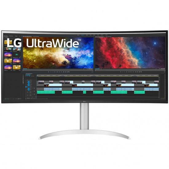 96,5cm/38inch (3840x1600) LG UltraWide 38BQ85C-W 21:9 UWQHD IPS Curved 5ms 75Hz HDMI DP USB-C Speaker White