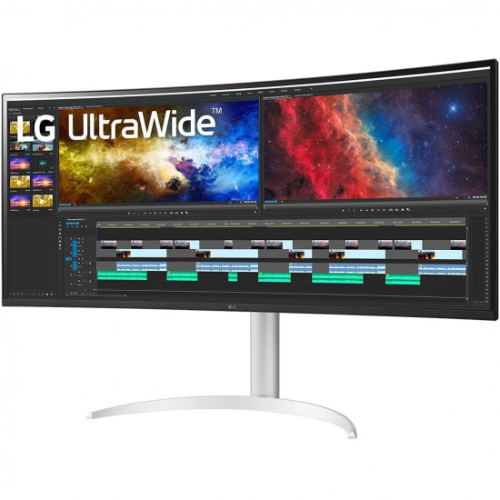 96,5cm/38inch (3840x1600) LG UltraWide 38BQ85C-W 21:9 UWQHD IPS Curved 5ms 75Hz HDMI DP USB-C Speaker White