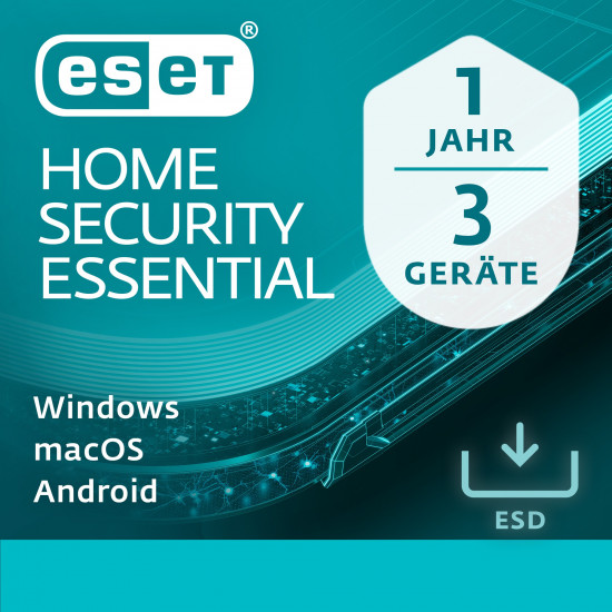 ESET Home Security Essential - 3 User, 1 Year - ESD-DownloadESD