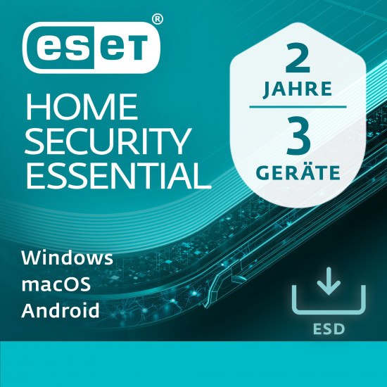 ESET Home Security Essential - 3 User, 2 Years - ESD-DownloadESD