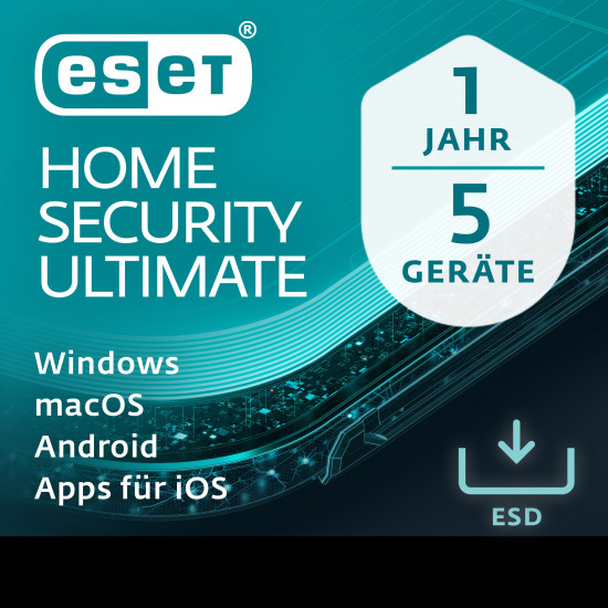 ESET Home Security Ultimate - 5 User, 1 Year - ESD-DownloadESD