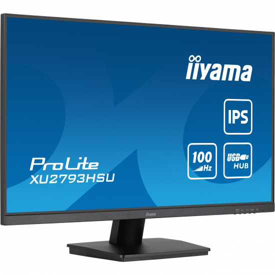 68,6cm/27inch (1920x1080) Iiyama ProLite XU2793HSU-B6 16:9 FHD IPS 1ms 100Hz HDMI DP USB Speaker Black