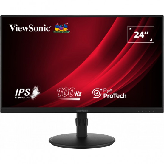 61cm/24inch (1920x1080) ViewSonic VG2408A-MHD 16:9 FHD IPS 5ms 100Hz HDMI VGA DP Speaker Pivot Black