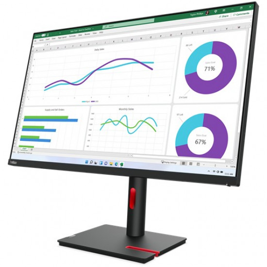 80cm/31,5inch (3840x2160) Lenovo ThinkVision T32p-30 16:9 4K IPS 4ms 60Hz HDMI DP USB-C Pivot Black