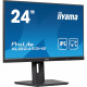 61cm/24inch (1920x1080) Iiyama ProLite XUB2493HS-B6 16:9 FHD IPS 0.5ms 100Hz HDMI DP Pivot