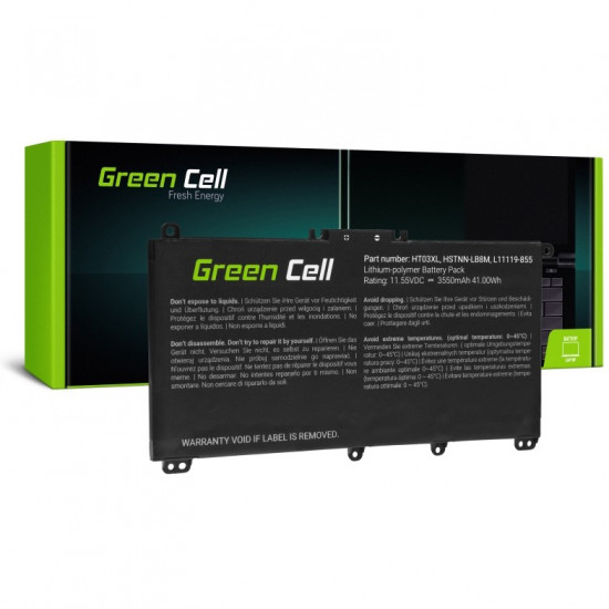 Green Cell Laptop Akku HT03XL L11119-855 f r HP / 11.55V 3400mAh