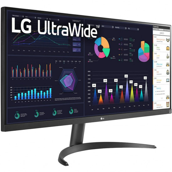 86,6cm/34inch (2560x1080) LG UltraWide 34WQ500-B 21:9 IPS 5ms 100Hz HDMI USB-C Black